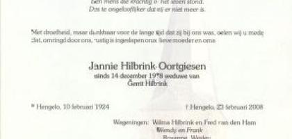 HILLBRINK-Surnames-Vanne