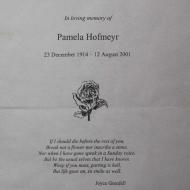 HOFMEYR, Pamela 1914-2001_1