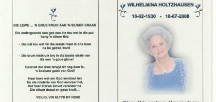 HOLTZHAUSEN-Wilhelmina-1930-2008
