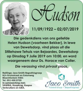 HUDSON-Surnames-Vanne