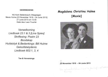 HULME-Surnames-Vanne