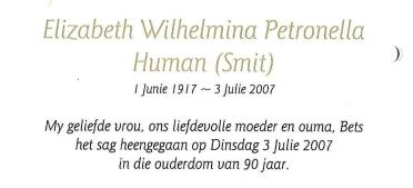 HUMAN-Elizabeth-Wilhelmina-Petronella-Nn-OumaBets.Bettie-nee-Smit-1917-2007-F_97