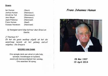 HUMAN-Frans-Johannes-1937-2014-M