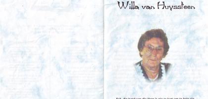HUYSSTEEN-VAN-Hendrina-Wilhelmina-Catharina-Nn-Willa-nee-Maré-1917-2000