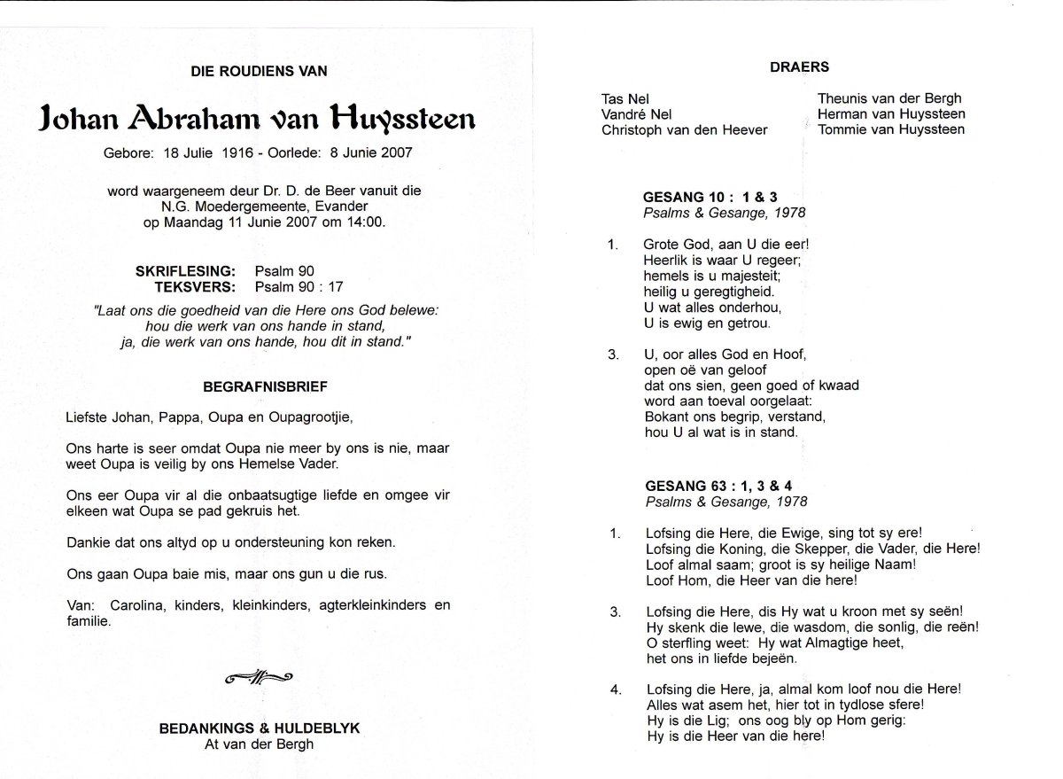 HUYSSTEEN-VAN-Johan-Abraham-1916-2007-M_2