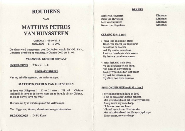 HUYSSTEEN-VAN-Matthys-Petrus-1913-2000_1