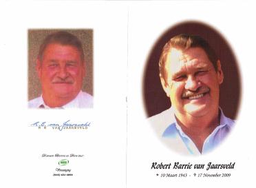 JAARSVELD-VAN-Robert-Barrie-1943-2009-M