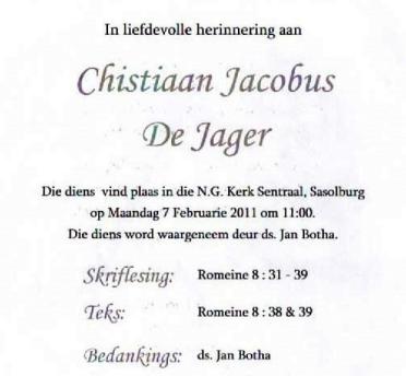 JAGER-DE-Christiaan-Jacobus-Nn-Chris-1932-2011-M_98