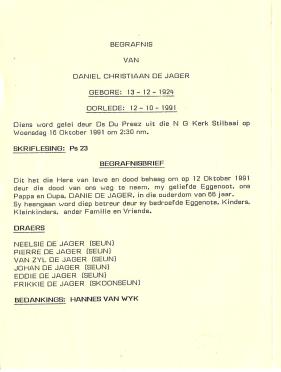 JAGER-DE-Daniel-Christiaan-1924-1991-M