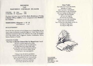 JAGER-DE-Marthinus-Coenraad-1926-1998-M