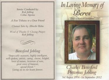 JOBLING-Charles-Beresford-Pretorius-Nn-Beres-1956-2012-M