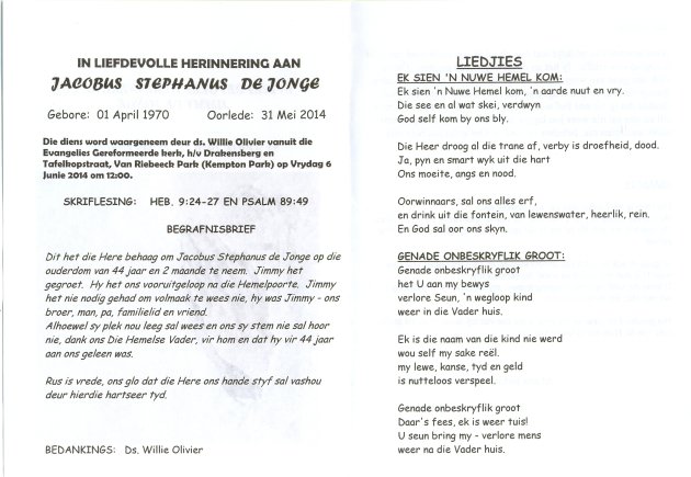 JONGE-DE-Jacobus-Stephanus-Nn-Jimmy-1970-2014-M_2