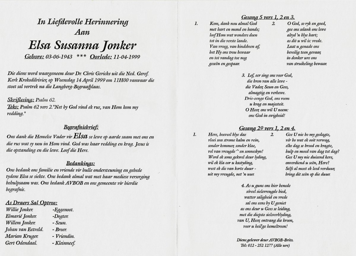 JONKER-Elsa-Susanna-Nn-Elsa-1943-1999-F_1