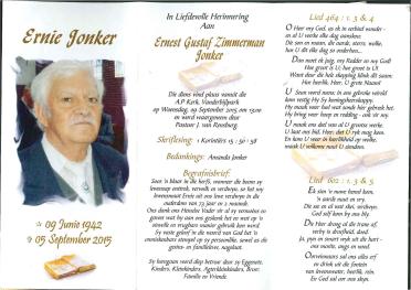 JONKER-Ernest-Gustaf-Zimmerman-Nn-Ernie-1942-2015-M