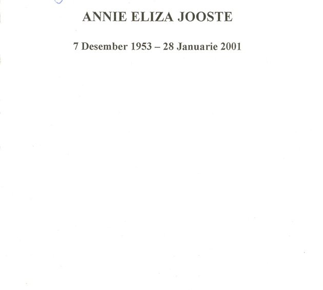 JOOSTE, Annie Eliza 1953-2001_01