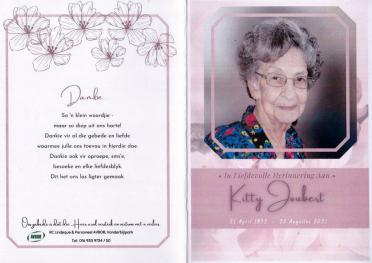 JOUBERT-Catharina-Beatrix-Nn-Kitty-1932-2021-F