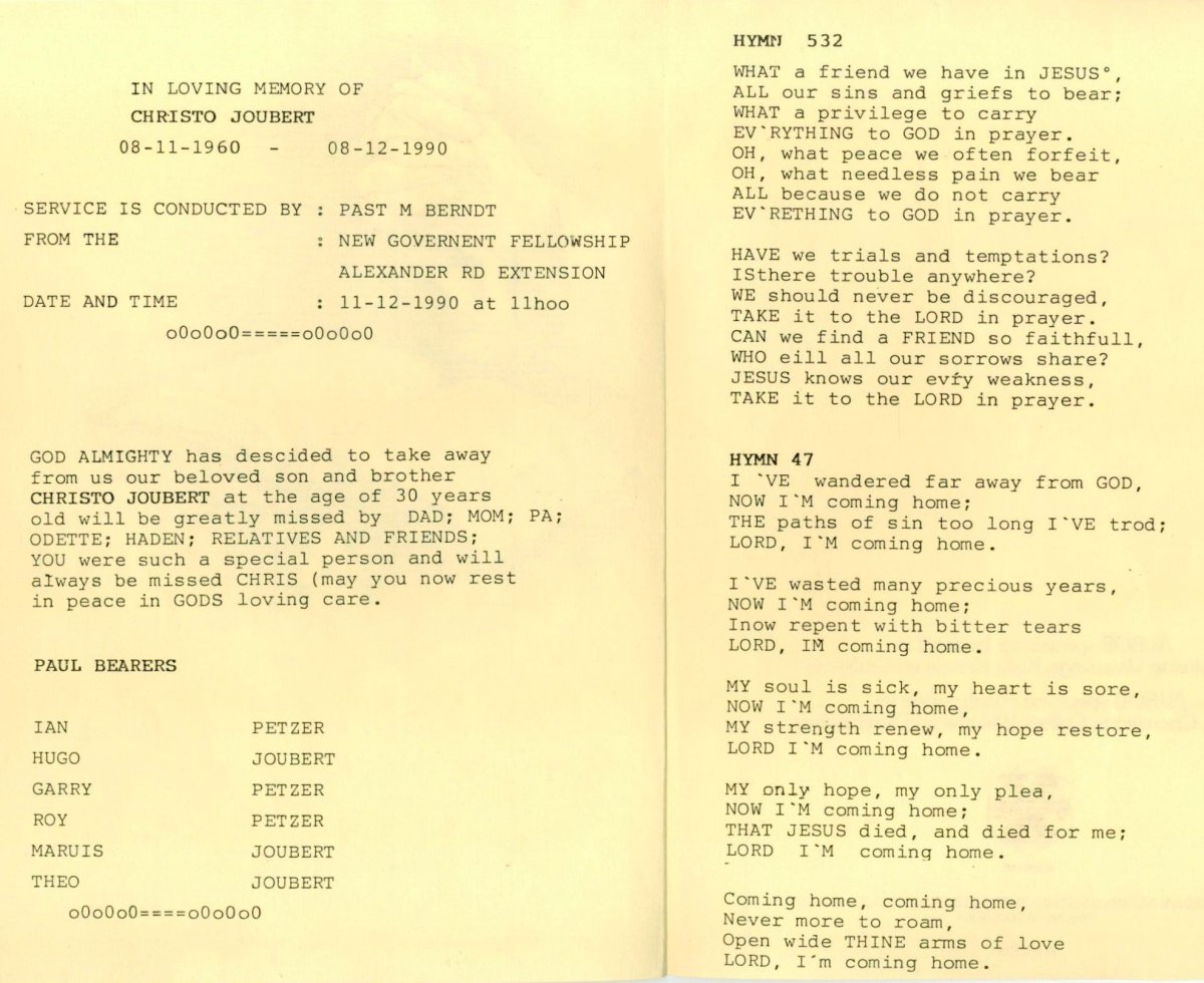 JOUBERT-Christo-Nn-Chris-1961-1990-Brother-M_2