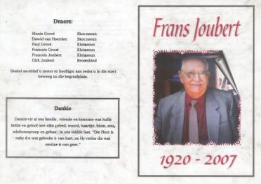 JOUBERT-Francois-Petrus-1920-2007-M