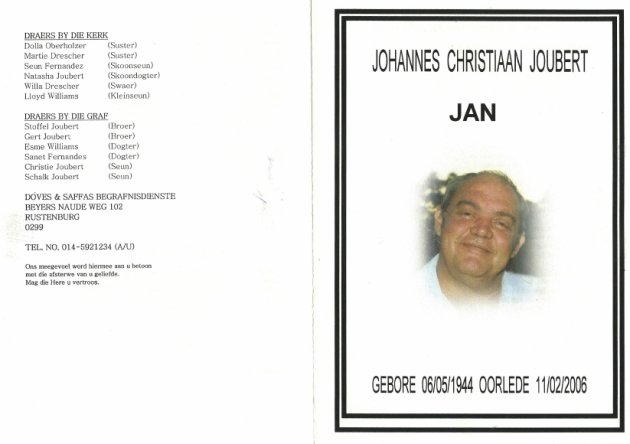 JOUBERT, Johannes Christiaan 1944-2006_01