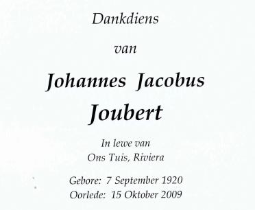 JOUBERT-Johannes-Jacobus-1920-2009-M_99