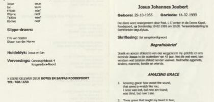 JOUBERT-Josua-Johannes-1955-1999