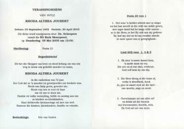 JOUBERT-Rhoda-Althea-1932-2005-F