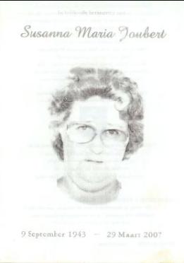 JOUBERT-Susanna-Maria-1943-2007-F