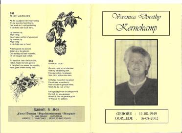 KERNEKAMP-Veronica-Dorothy-Nn-Veronica-nee-Raymond-1949-2002-F