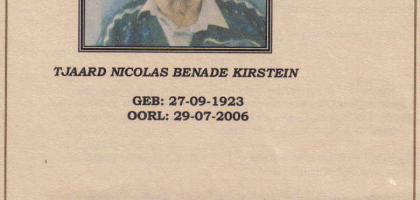KIRSTEIN-Tjaard-Nicolas-Benade-1923-2006