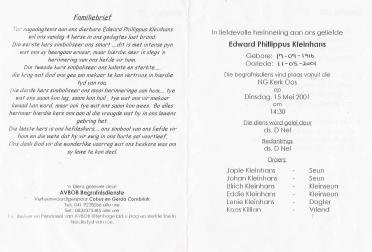 KLEINHANS-Edward-Phillippus-1916-2001-M