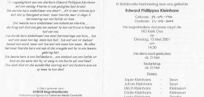 KLEINHANS-Edward-Phillippus-1916-2001