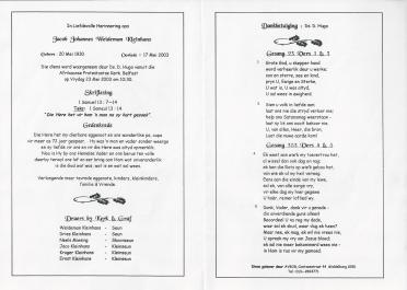 KLEINHANS-Jacob-Johannes-Weideman-Nn-Weideman-1930-2003-M_2