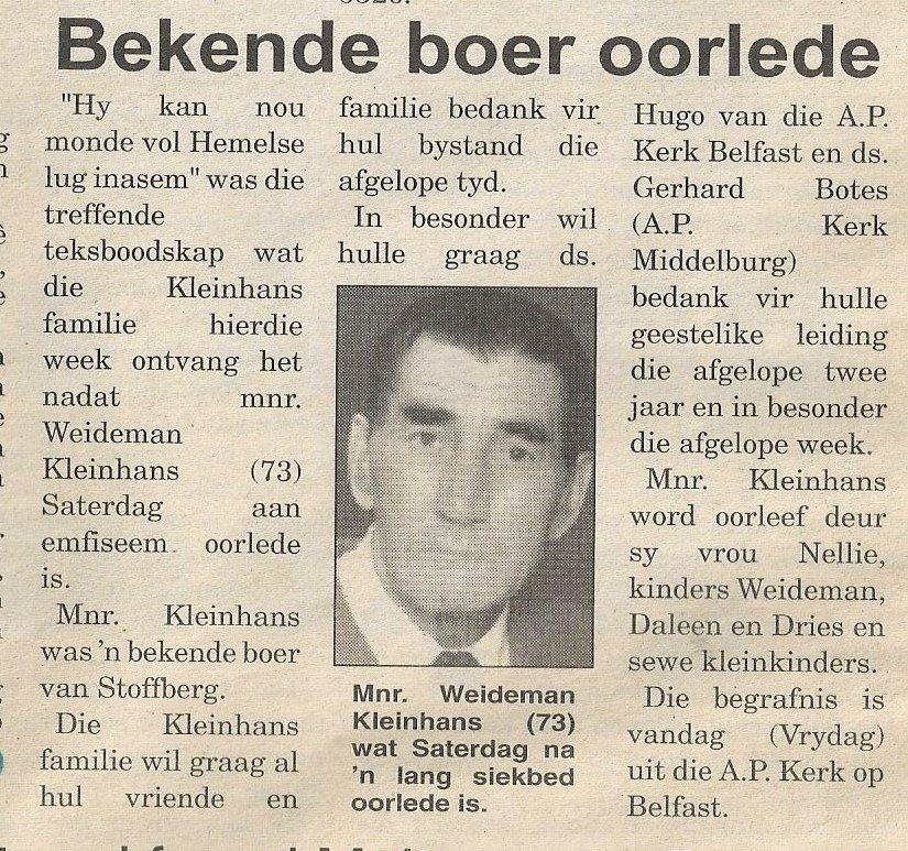 KLEINHANS-Jacob-Johannes-Weideman-Nn-Weideman-1930-2003-M_99