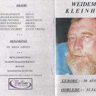 KLEINHANS-Jacob-Johannes-Weideman-Nn-Weideman-1957-2012-M_1