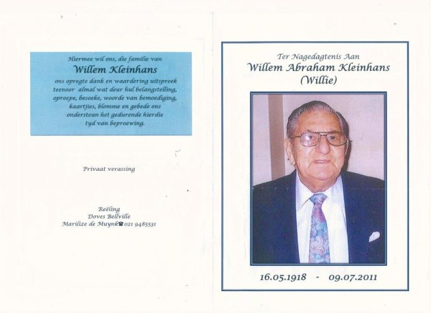 KLEINHANS, Willem Abraham 1918-2011_01