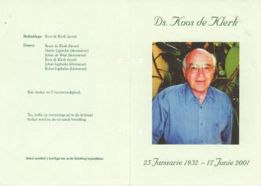 KLERK-DE-Koos-1932-2001-M