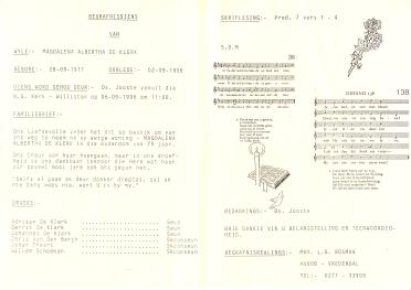 KLERK-DE-Magdalena-Albertha-1917-1996-F