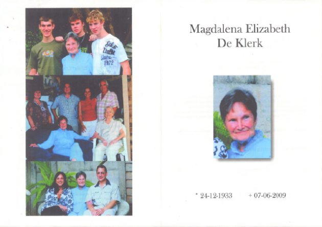 KLERK-DE-Magdalena-Elizabeth-1933-2009_1