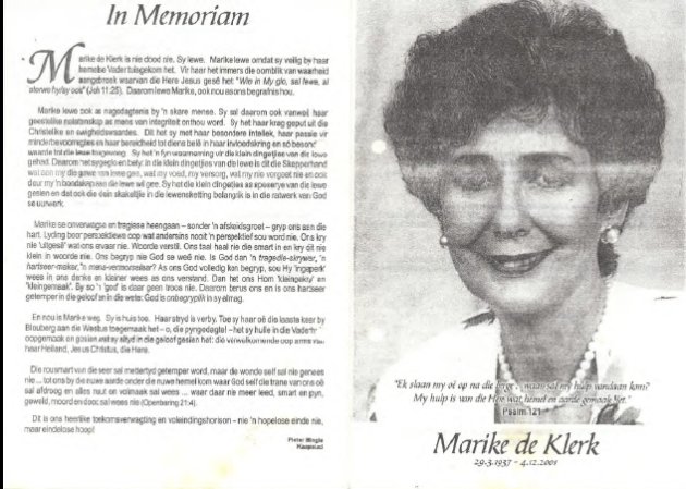 KLERK-DE-Marike-1937-2001_1