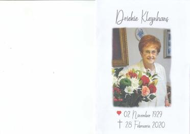 KLEYNHANS-Dina-Maria-Hendrica-Nn-Driekie-1929-2020-F-99