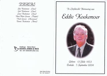 KOEKEMOER-Eddie-1933-2004-M