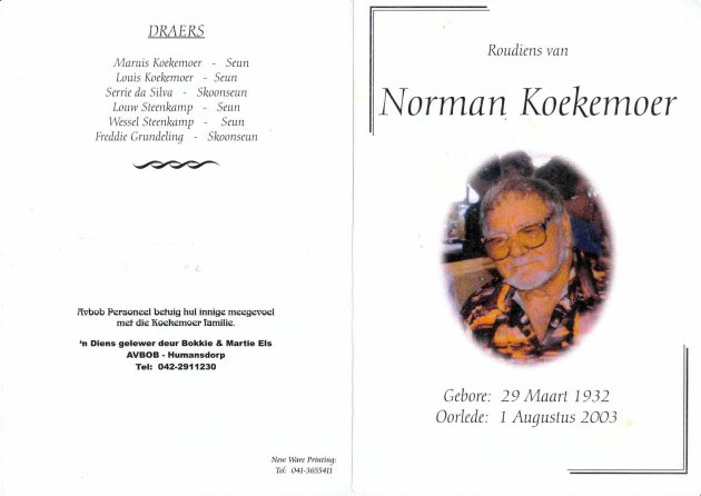 KOEKEMOER-Norman-1932-2003-M_1