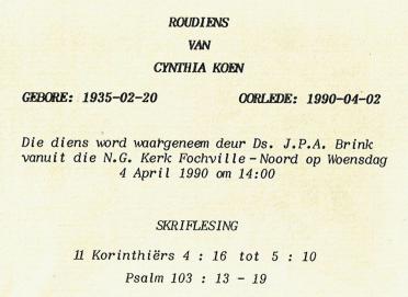 KOEN-Cynthia-1935-1990-F-99