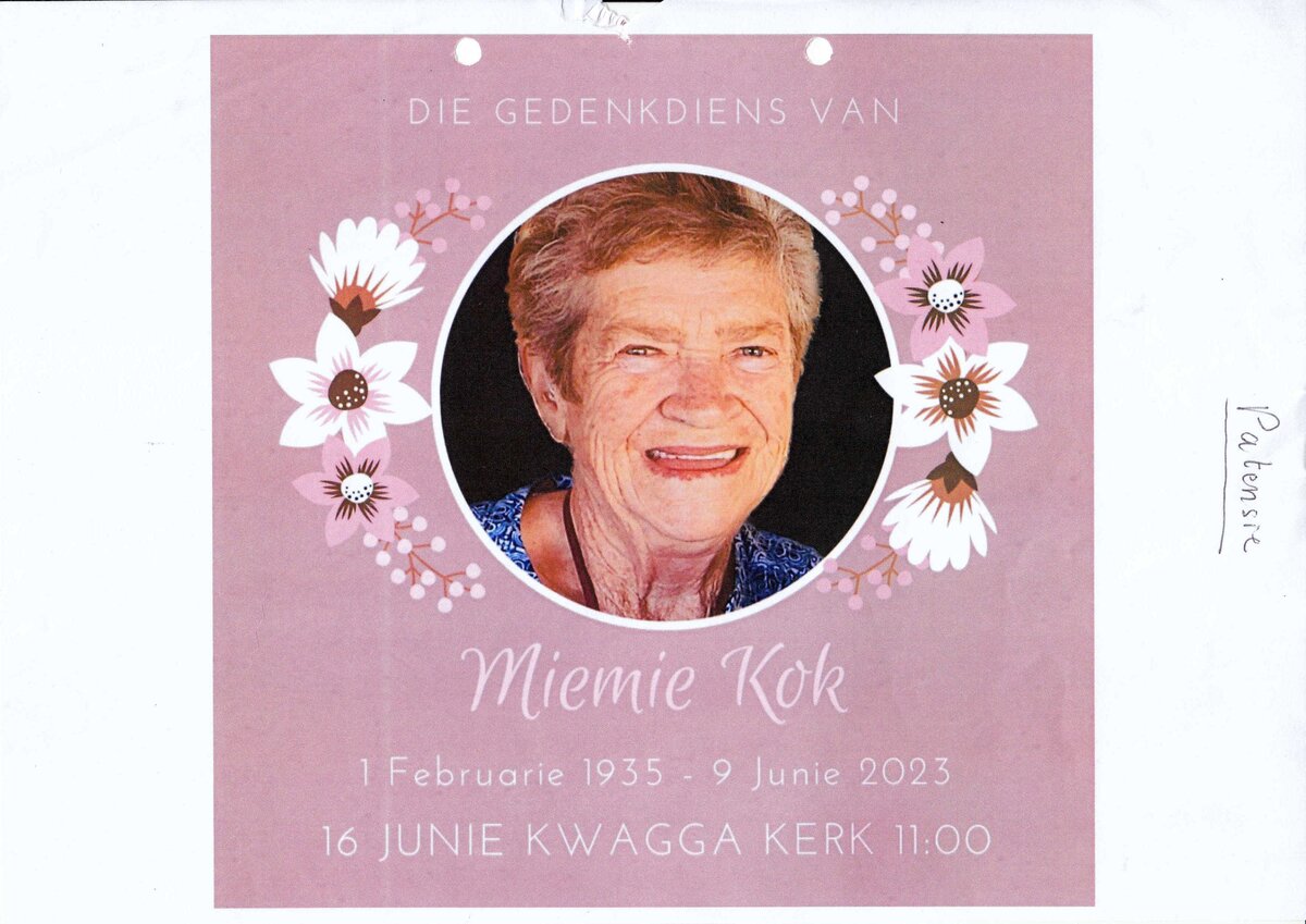 KOK-Maria-Magdalena-Nn-Miemie-nee-Kritzinger-1935-2023-F-05