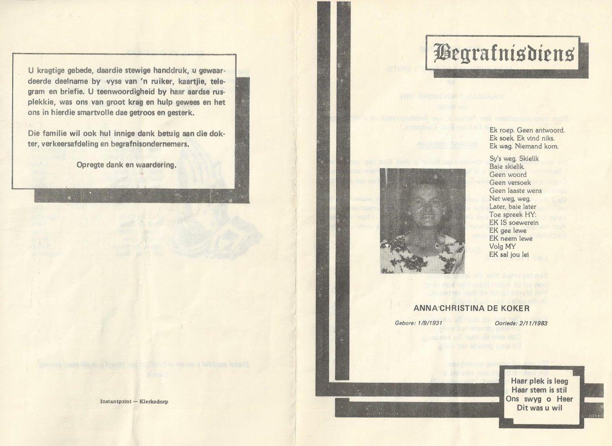 KOKER-DE-Anna-Christina-nee-Brits-1931-1983-F_1