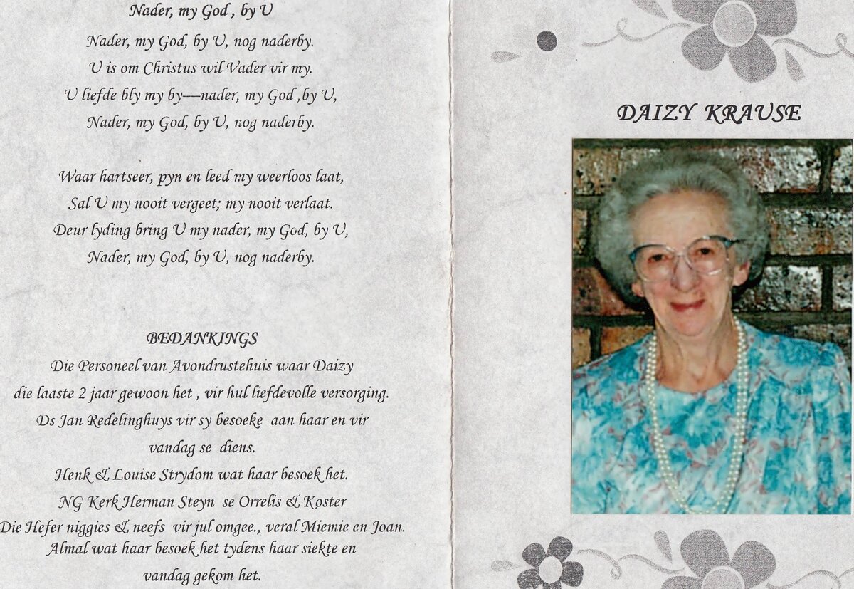 KRAUSE-Jacoba-Francine-Caroline-Nn-Daizy-nee-Hefer-1920-2008-F_1