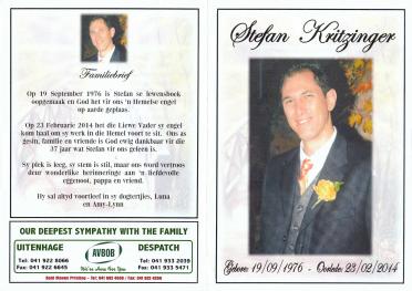 KRITZINGER-Stefan-1976-2014-M