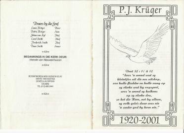 KRÜGER-Petrus-Jacobus-1920-2001-M