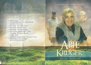 KRUGER-Apie-1948-2013-M