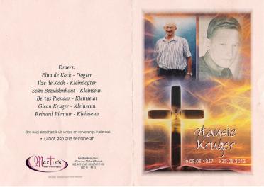 KRUGER-Hansie-1937-2012-M